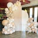 White Balloon Arch Kit, 120pcs Pearl Balloon Garland Arch Kit, Pearl Balloons with Black Long Balloons for Boho Birthday Wedding Bridal Shower Bachelorette Baby Shower Engagement Party Decorations