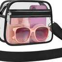 COK Clear Bag for Stadium Events Crossbody Bags for Women and Men Clear Purse for Concerts Festivals