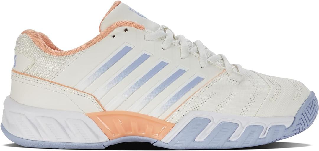 K-Swiss Unisex-Adult Bigshot Light 4 Tennis Shoe (9, Star White/White/Heather)