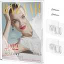 Clear Display Case for Magazine Book, Acrylic Magazine Book Frame Wall Mount, Collectible Magazine Book Storage, UV-Protection Display Magazine Book Showcase (11'' x 8.6'' x 0.75'')
100+ bought in past month