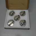 AMI PARTS WB03X24818 Gas Stove Knob Replacement for GE,100% Stainless Steel Stove Replacement Knobs PS11729081 AP5989029,Compatible with ge Stove Knob (Not Universal)