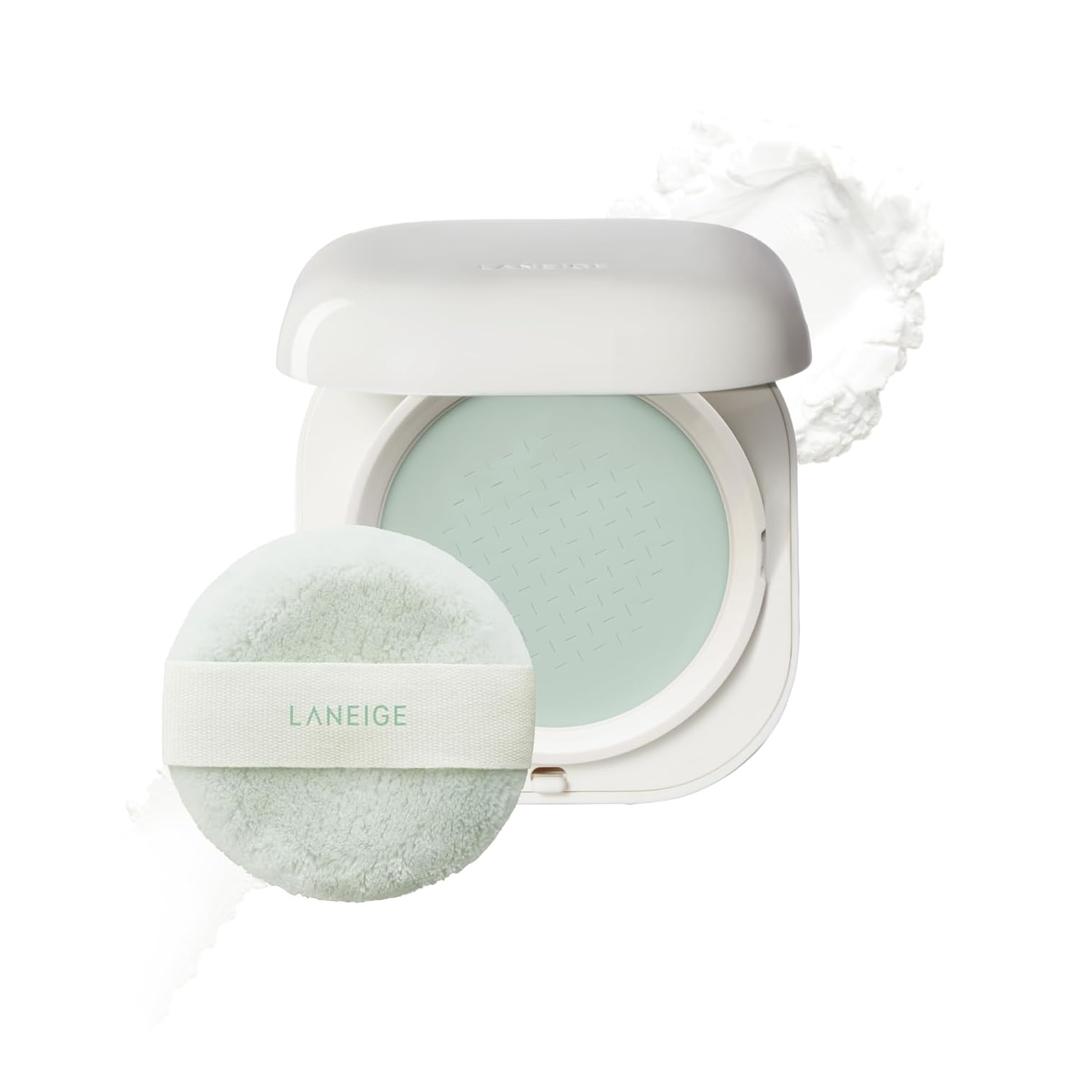 LANEIGE Neo Blurring Powder: Korean Shine Control Compact with Pore Blurring, Smoothing Finish & Travel-Friendly, No Spill Packaging