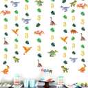 52Ft Dinosaur Birthday Decorations for Boys - Rex 3rd Dinosaur Birthday Banner Garland Streamers Backdrop Dino Theme Jurassic World Party Decor