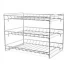 Lavish Classic Cuisine 3 Tier Dispenser-Organizer Rack Holds up to 27 Cans-for Kitchen Pantry, Countertops, and Cabinets-Storage Accessories (Chrome)