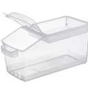 Araven Ingredient Bin, Storage Container for Large Quantity Ingredients, Use in Commercial or Home Kitchen, 3.6 Gallons, 1 Count, White, 8 7/8" x 9" x 19".