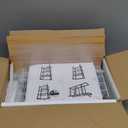 Rolling Utility Cart, 4-Tier Slim Narrow Storage Cart with Wheels for Kitchen, Laundry Room Organization, Metal Bathroom Organizer with Wood Top, Natural Wood Color, 17.3" x 7.9" x 32.6"