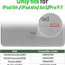 AVAWO Case for iPad 9.7inch 6th 5th Pro9.7 Air2 Generation Case with Protector&Adjustable Strap&Swivel Kickstand, Blue