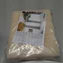 YoungsTex Linen Semi Sheer Curtains 63 Inch Length - Light Filtering Drapes with Back Tab Rod Pocket Lightweight for Living Room Window, Chamapgne, 2 Panels, 52 X 63 Inch (Champagne)