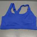 RUNNING GIRL Sports Bras for Women High Support, Adjustable Straps High Impact Racerback Bra with Hook Closure Molded Cup (Blue, XL)