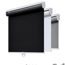 AOSKY Cordless Roller Shades Blackout Blinds for Windows Room Darkening Rolled Up Shades with Spring System, UV Protection Window Shades Door Blinds for Home and Office (30" W x 72" H, Black)