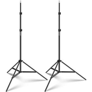 NEEWER Photography Light Stand, 7 Feet / 210cm Aluminum Alloy Photo Studio Tripod Stands for Video, Portrait and Photography Lighting, Reflectors, Soft Boxes, Umbrellas, Backgrounds (2 Pieces)