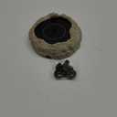SAC SMARTEN ARTS Solar Fountain for Bird Bath with Solar Panel Resin Granite Rock Solar Water Fountain Pump for Bird Bath Outdoor Hummingbird Birdbath Fish Tank Pond with 5 Nozzles