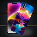 Compatible with iPhone 11 Case - Shockproof Full Body Case for Men and Women, Anti-Scratch, Stylish Design with Mountains and Streams at Sunset Compatible for iPhone 11