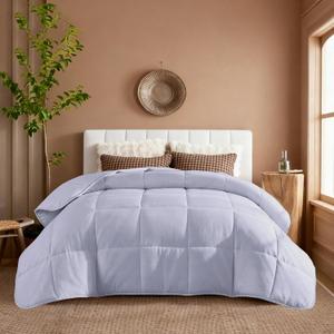 YnM Weighted Blanket Queen 20lbs, The Heavy Oversized Weighted Comforter, Warm & Fluffy Throw (Neutral Grey, 20lbs, 90" Lx90 W), 90 in x 90 in 20 lb