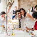 24 Pack Reserved Table Signs for Wedding, Double Sided Gold Reserved Row Seating Signs for Wedding Chairs Tables Tent Place Cards Reception Ceremony Restaurants Event
