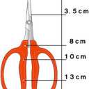 Chikamasa B-500SL Stainless Steel Grape Care Shears L-Shaped