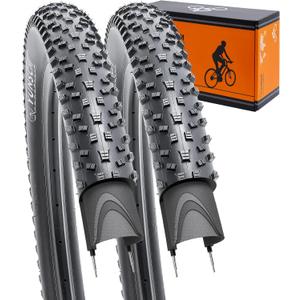 YUNSCM 29x2.25 Lightweight Mountain Bike Tires ETRTO 57-622 60TPI Nylon Anti-Puncture Protection Compatible with 29x2.20/2.25/2.30" Tires-2 PCS (Y-1158)