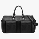 Leather Garment Bag for Travel, Modoker Carry On Suit Carrier Travel Bag with Shoulder Strap/Multiple Pockets - Ideal for Business Trips & Weekend Getaways - The Garment Duffel Bag for Traveling Men