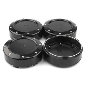 GTownWorks 4pcs Wheel Center Caps for Mayhem Wheels Center Hubcaps Black Center Cover Replacement (Outer Diameter 5.1in/Clip Diameter 4.84in)