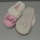 Josmo Barbie Girls Slippers Cozy Fuzzy Plush House Shoes Warm Indoor Outdoor Kids Bedroom Slippers for Little Kid Big Kid Adults, Size: 4-5 Big Kid