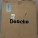 BABELIO New Version Baby Gate with Cat Door Adjustable,29-40" Metal Pet Door for Stairs & Doorways,Pressure Mounted,No Tools Needed,White (29-40" Wide, 30" Tall)