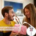 Pink Love Heart Cow Badge Reel Valentines Badge Clip Cute Cow Badge Reels Retractable Valentines Badge Holder with Retractable Clip Funny Animal ID Card Holder for Nurse Doctor Teacher Office Staff