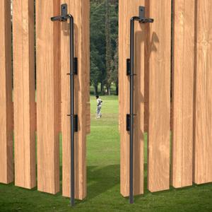 36" Cane Bolts for Gates Ground Gate Latch for Wooden Metal Gates, Gate Stopper Hardware - Heavy Duty Drop Rod, Safe and Secure, Corrosion Resistant (2 Pack)