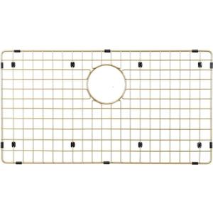 Starstar Sinks Protector Matte Gold 304 Stainless Steel Kitchen Sink Bottom Grid, Rack (29 x 15)