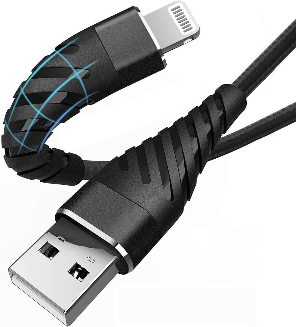 Charger Cable 10ft forApple MFi Certified,(2 Pack) CyvenSmart 10 Foot Lightning Cable Fast Charging Cord for iPhone 11/11 Pro /11 Pro Max/XS/XS Max/XR/X/8/8 Plus/7/7 Plus/6(Black)