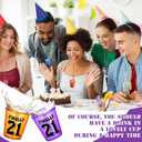 Janmercy 27 Pieces 21st Birthday Shot Glass Necklace Cups Shot Glass on Beaded Necklace Plastic Party Colorful Drinking Cups for Adults Birthday Party Supplies Favors, 9 Colors