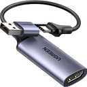 UGREEN Full HD 1080P Capture Card 4K HDMI to USB 2.0 HDMI Video Capture Card USB-A/USB-C Audio Recording for Gaming, Streaming, Teaching Compatible with Switch 2/Xbox/PS4/PS5/Camera