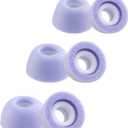 Replacement Foam Eartips for Ray-con Everyday/Fitness/Impact Earbuds, Ultimate Comfort, 3 Pairs (S/M/L, Purple)