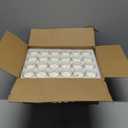 YOROXRG 48 Pack White Unscented Clear Glass Filled Votive Candles. Hand Poured Wax Candle Ideal Gifts for Home Dcor Parties Weddings Holidays and Meditation (White)