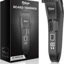 Beard Trimmer for Men Adjustable: Professional Cordless Trimmer with 20-Length Dial  Waterproof Hair Clippers w/Stainless Steel Blades for Beard, Mustache & Face Grooming  Gifts for Dad & Him (Black)