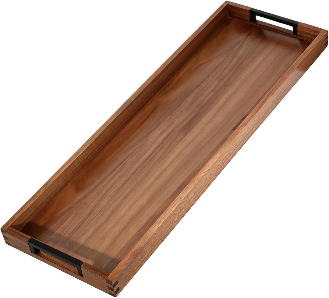 Joy&Grace Acacia Large Charcuterie Board with Handles 36 Inch Serving Tray
