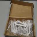 European Mount Skull Hanger Metal - Euro Wall Mount Hooker for Deer, Antelope, and Small Game Animals, Complete with Screws, Ideal for Hunting Decor (White)