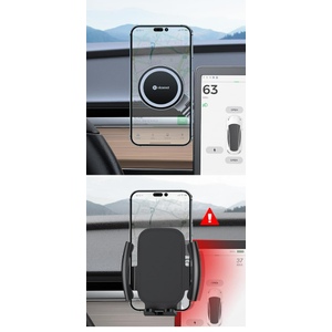VICSEED Tesla Phone Mount [Strongest Magnet Power] Foldable Hidden Tesla Phone Holder Fit for All Phones, Tesla Model 3/Y/Cybertruck Accessories, Tesla Model 3 Model Y for MagSafe Car Mount