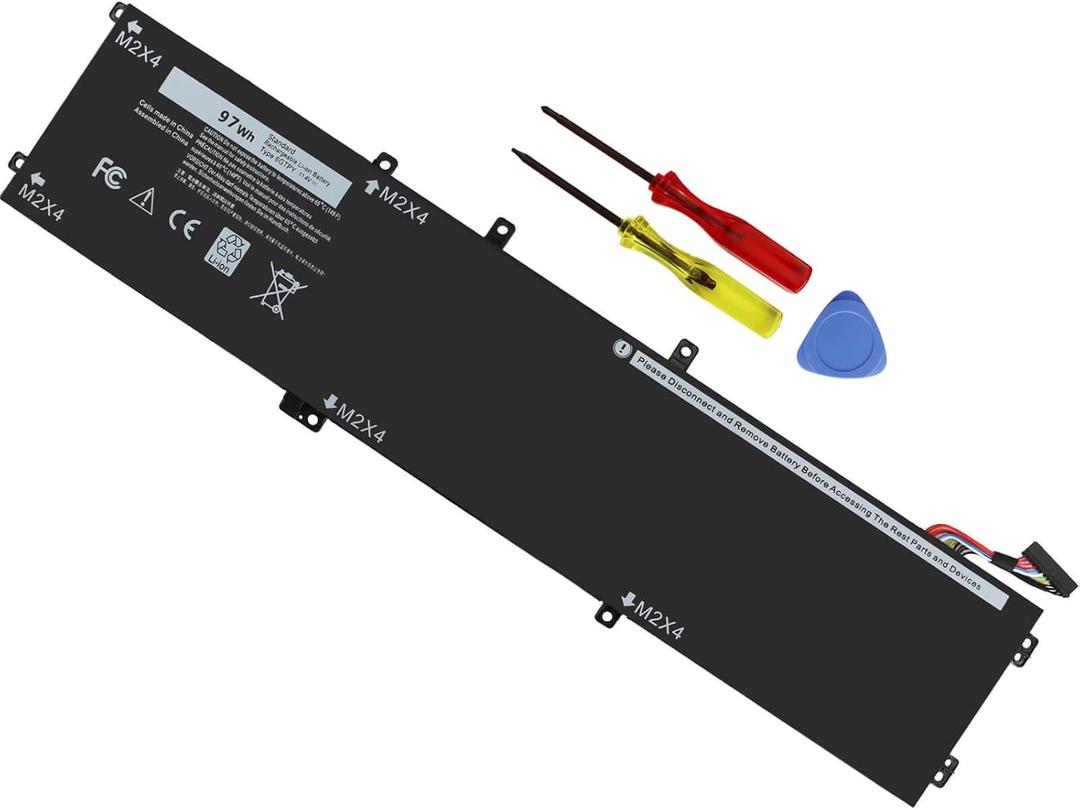 DMKAOLLK 97Wh 6GTPY Battery for Dell XPS 15 9560 9570 9550 7590 Precision 5510 5520 5530 5540 Vostro 7500 7590 Series 4GVGH GPM03 1P6KD 5XJ28 M2X4 P56F P56F001 11.4V