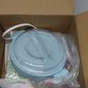 Waxing Kit, Foldable Wax Warmer with 4 Packs Hard Wax Beads, Silicone Wax Pot Machine for Full Body, Face, Eyebrows, Legs, Bikini, At Home Hair Removal Kit with 15 Accessories for Women Men, Green