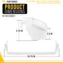 PartsBroz 240338001 Door Bin Shelf Rack for Frigidaire Refrigerator Door Shelf, Kenmore Refrigerator Racks Replacement Part Electrolux Fridge FFHT1826LQ2 FKCH17F7HWD FRT18L4JB3 LFHT1831QF5 LFHT2131QF0