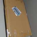 Geetery 2 Pack Folding TV Tray Tables No Assembly Required 18.9 x 15 x 26 in Dinner Table Foldable Snack End Table for Bed Couch Eating Living Room Bedroom(Black)