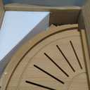 Waterproof Corner Shower Stool for Inside Shower, Poly Lumber Shower Bench Seat Chair, Bath Shower Stool for Shaving Legs Foot Rest with Storage Shelf, Adjustable & Non-Slip Feet, Teak Brown