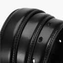 CHAOREN Boys Belt - 1 1/8" Leather Kids Belt for Dress - Perfect Companion to Youth Formal Outfit (Black, XS)