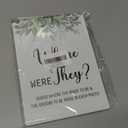 Where Were They Bridal Shower Game, Greenery Eucalyptus Bridal Shower Sign and 30 Cards, Bridal Shower Game for Wedding Reception, Engagement Party, Bachelorette Party, Bridal Shower Favor Supplies,17