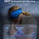 Voerou Sleep Mask Bluetooth 5.4 Headphones, Eye Masks for Sleeping with Ultra-Thin Stereo Speakers, Sleeping Mask Wireless Earbuds for Men Women Sleep, Cool Tech Gadgets for Teen Boys