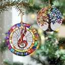 3 x Musical Ornament, Christmas Ornament  Christmas Tree Decor, Holiday Decoration, Stocking Stuffer, Festive Gift Idea, Gifts for Music Lover, Friends, and Family