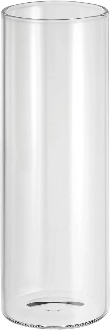 PATIKIL Clear Glass Cylinder Vase, 5.9" Tall and 2" Dia Tabletop Flowers Vase Floating Candle Holder Vase for Home Decor Wedding Centerpieces(8oz)