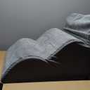 3-Step Dog Ramp and Stairs for Sofa and Chair - Non-Slip Sturdy Pet Steps for Small Dogs and Cats,15.7" H,Grey