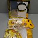 174pcs Sunflower 1st Birthday Party Decorations, Sunshine First Birthday Supplies Dcor Kit, Sunflower Balloon Backdrop Banner Cake Cupcake Topper Crown for Yellow Sunflower 1st Birthday Party