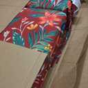 Arden 2-Pack earthFIBER Outdoor Patio Dining Chair Cushion, 20x44, Rain-Proof Seat Pad, Fade-Resistant Outdoor Cushion Luau Red Tropical Floral